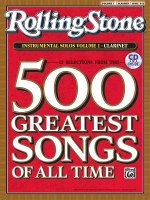 Selections from Rolling Stone Magazine's 500 Greatest Songs of All Time (Instrumental Solos), Vol 1: Clarinet, Book & CD [With CD]
