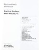 Business Math Handbook for Practical Business Math Procedures