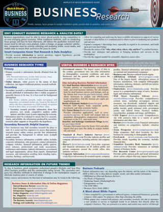 Business Research: A Quickstudy Laminated Reference Guide