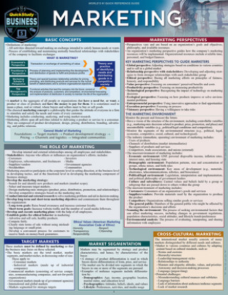 Marketing: A Quickstudy Laminated Reference Guide