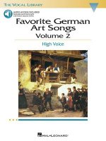 Favorite German Art Songs - Volume 2: The Vocal Library High Voice [With CD]