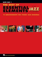 The Best of Essential Elements for Jazz Ensemble: 15 Selections from the Essential Elements for Jazz Ensemble Series - Alto Sax 1