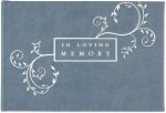 Guest Book in Loving Memory Blue