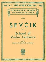 School of Violin Technics, Op. 1 - Book 2: Schirmer Library of Classics Volume 845 Violin Method