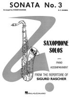 Sonata No. 3: Alto Sax and Piano