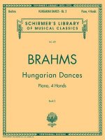 Hungarian Dances - Book II: Schirmer Library of Classics Volume 439 Piano Duet