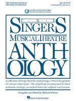 Singer's Musical Theatre Anthology - Quartets: Book/Online Audio [With CD (Audio)]