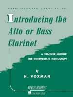 Introducing the Alto or Bass Clarinet