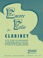 Encore Folio: BB Clarinet with Piano Accompaniment