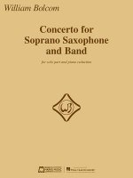 Concerto for Soprano Saxophone and Band: Solo Part and Piano Reduction