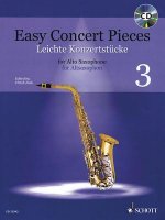 Easy Concert Pieces Book 3: 17 Pieces from 6 Centuries Alto Saxophone and Piano Book/CD [With CD (Audio)]