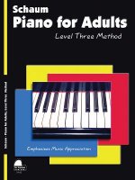 Piano for Adults: Level Three Method