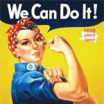 Adult Jigsaw Puzzle J Howard Miller: Rosie the Riveter Poster