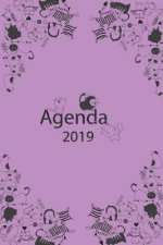 Agenda 2019: Agenda Mensual Y Semanal + Organizador I Cubierta Con Tema de Gatos Enero 2019 a Diciembre 2019 6 X 9in