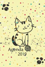 Agenda 2019: Agenda Mensual Y Semanal + Organizador I Cubierta Con Tema de Gatos Enero 2019 a Diciembre 2019 6 X 9in
