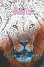 Lion Coloring Sheets: 30 Lion Drawings, Coloring Sheets Adults Relaxation, Coloring Book for Kids, for Girls, Volume 10