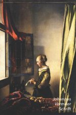 Johannes Vermeer Schrift: Brieflezend Meisje Bij Het Venster - Artistiek Dagboek - Ideaal Voor School, Studie, Recepten of Wachtwoorden - Stijlv