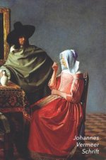 Johannes Vermeer Schrift: Het Glas Wijn - Ideaal Voor School, Studie, Recepten of Wachtwoorden - Stijlvol Notitieboek Voor Aantekeningen - Artis