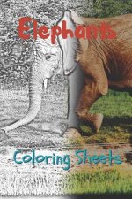 Elephant Coloring Sheets: 30 Elephant Drawings, Coloring Sheets Adults Relaxation, Coloring Book for Kids, for Girls, Volume 2