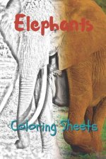 Elephant Coloring Sheets: 30 Elephant Drawings, Coloring Sheets Adults Relaxation, Coloring Book for Kids, for Girls, Volume 8