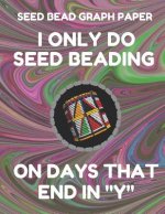 Seed Bead Graph Paper: Book for Designing Seed Beading Patterns, 8.5 by 11 Inches, Large Size, Funny Days Dark Swirl Cover