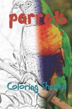 Parrot Coloring Sheets: 30 Parrot Drawings, Coloring Sheets Adults Relaxation, Coloring Book for Kids, for Girls, Volume 14
