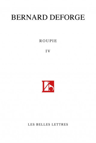 Roupie IV: (sonnets 2012-2016)