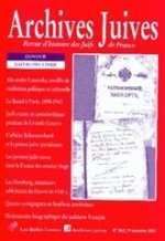 Archives Juives N 34/2: Juifs Russes a Paris