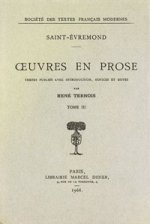 Oeuvres En Prose - Tome III