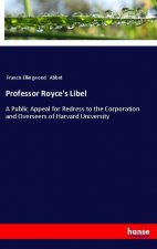 Professor Royce's Libel