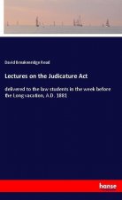 Lectures on the Judicature Act