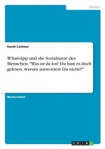 WhatsApp und die Sozialnatur des Menschen. 