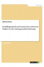 Konfliktgespräch auf Grund eines schweren Fehlers in der Auftragssachbearbeitung
