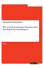 Was versteht Jean-Jacques Rousseau unter dem Begriff des Staatsbürgers?