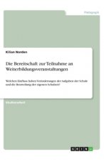 Die Bereitschaft zur Teilnahme an Weiterbildungsveranstaltungen