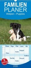 Welpen - Puppies - Familienplaner hoch (Wandkalender 2020 , 21 cm x 45 cm, hoch)