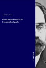 Die Person der Anrede in der franzoesischen Sprache
