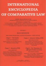 International Encyclopedia of Comparative Law, Instalment 43