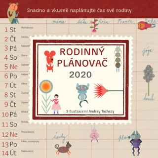 Rodinný plánovač - nástěnný kalendář 2020