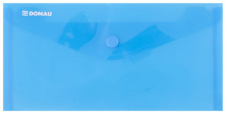 Obálka s drukem průhledná DL PP, modrá
