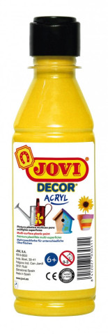 JOVI Decor akrylová barva - žlutá 250 ml