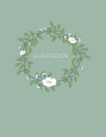 Guestbook: Funeral Memorial Service Visitor Log Sign In Book