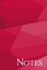 Notes: Red and Pink Geometric Dot Grid Notebook