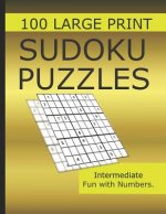 Sudoku Puzzles 100 Large Print: Fun With Numbers, Intermediate Puzzles
