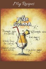 My Recipes: Notebook for my own Cocktail Recipes Collection - Wide Ruled Line Paper
