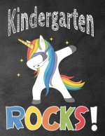 Kindergarten Rocks!: Funny Back To School notebook, Gift For Girls and Boys,109 College Ruled Line Paper, Cute School Notebook, School Comp