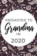 Promoted To Grandma in 2020: Funny & Elegant Notebook For First Time Grandmoms, Great Gift For Mother's Day, Birthdays Christmas etc.