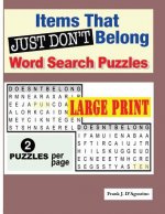 Items that Just Don't Belong Word Search Puzzles