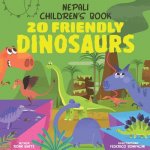 Nepali Children's Book: 20 Friendly Dinosaurs