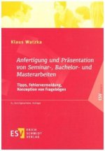 Anfertigung und Präsentation von Seminar-, Bachelor- und Masterarbeiten